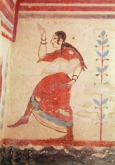 Tomb of the Acrobats, (detail) by Etruscan